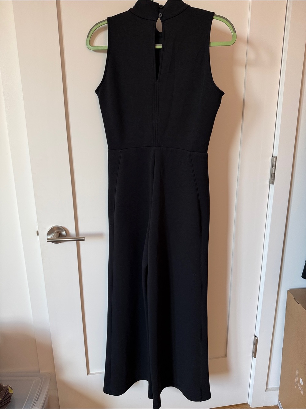 SPANX Black Jumpsuit with White Contrast Panels - Picture 3 of 4